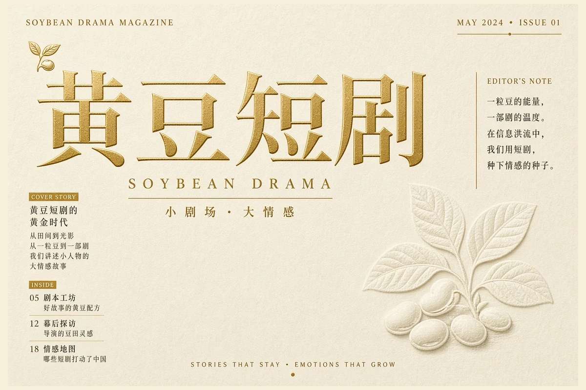 关于黄豆短剧主题导览视觉